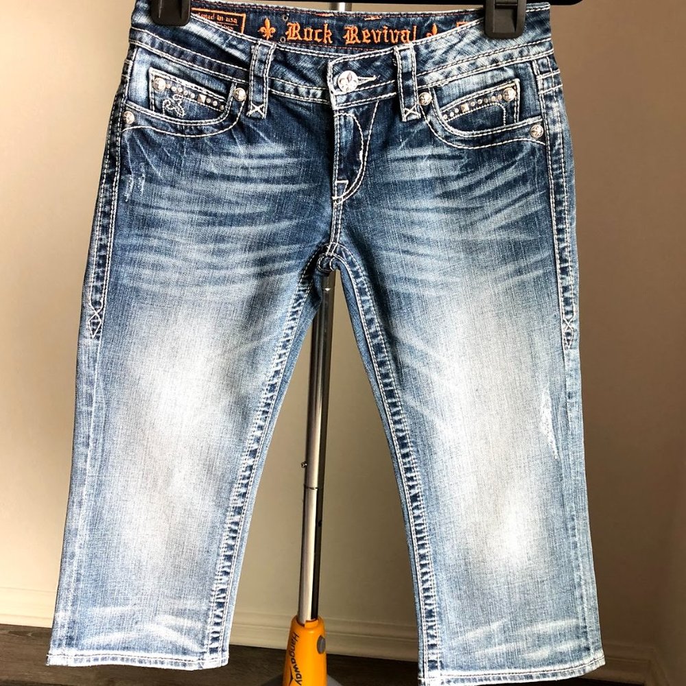 Rock Revival - Noelle Cropped Jean - Size 28 - EUC